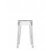 Tabouret CHARLES GHOST (lot de 2) 46 cm cristal Kartell - Valente Design - de face
