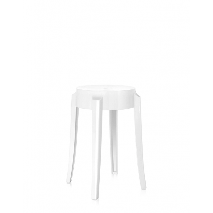 Tabouret CHARLES GHOST (lot de 2) 46 cm blanc Kartell - Valente Design