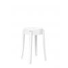 Tabouret CHARLES GHOST (lot de 2) 46 cm blanc Kartell - Valente Design
