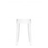 Tabouret CHARLES GHOST (lot de 2) 46 cm blanc Kartell - Valente Design - de face