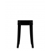 Tabouret CHARLES GHOST (lot de 2) 46 cm noir Kartell - Valente Design - de face
