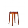 Tabouret CHARLES GHOST (lot de 2) 46 cm ambre Kartell - Valente Design