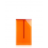 Tabouret MAX-BEAM orange Kartell - Valente Design - de profil