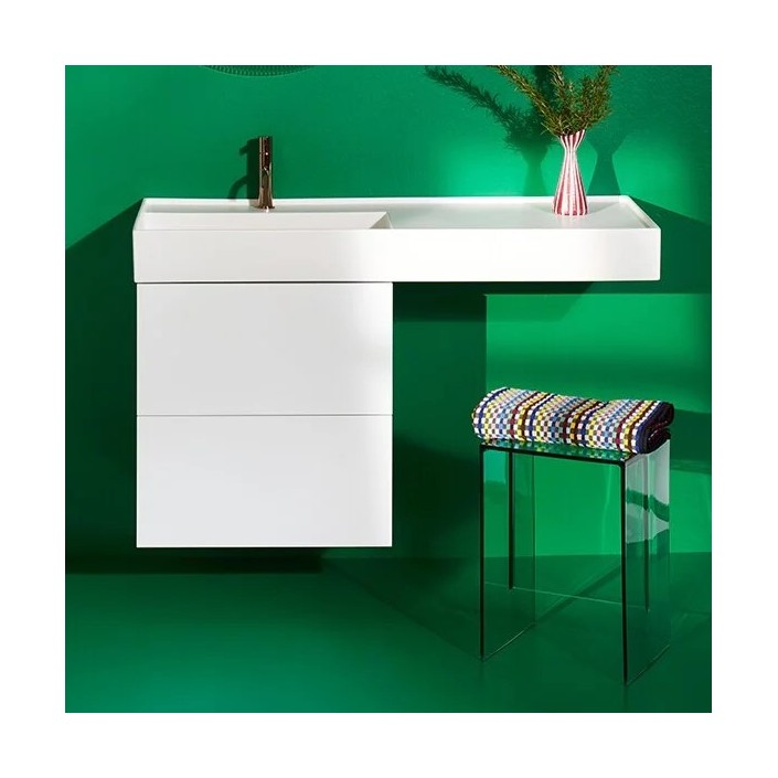 Tabouret MAX-BEAM vert Kartell - Valente Design - dans salle de bain