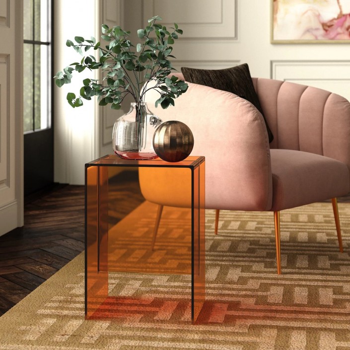 Tabouret MAX-BEAM ambre Kartell - Valente Design - dans salon