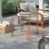 Table basse JOLLY rose Kartell - Valente Design - sur terrasse