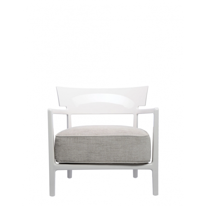 Fauteuil CARA IVOIRE/BEIGE SOLIDE Kartell - Valente Design - de face