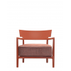 Fauteuil CARA ROUILLE/ROUILLE SOLIDE Kartell - Valente Design - de face