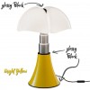 Lampe de table Pipistrello POP jaune Martinelli Luce - Valente Design - bright yellow et glossy black