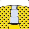 Lampe de table Pipistrello POP jaune Martinelli Luce - Valente Design - une icone aux couleurs de l'art POP