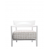 Fauteuil IVOIRE/FANCY BLANC-BEIGE Kartell - Valente Design - de face