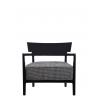 Fauteuil NERO/FANTAISIE NOIR-BEIGE Kartell - Valente Design - de face