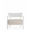 Fauteuil BLANC/BLANC-BEIGE Kartell - Valente Design - de face