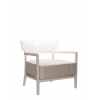 Fauteuil CARA OUTDOOR IVOIRE/FIBRE TEINTÉE BEIGE Kartell - Valente Design