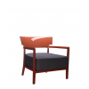 Fauteuil CARA OUTDOOR ROUILLE/FIBRE TEINTÉE BLEU-ORANGE Kartell - Valente Design