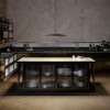 Suspension U.F.O Diesel - Valente Design - éclairées au dessus table de cuisine