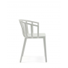 Chaise VENICE MAT blanc mat Kartell - Valente design - de profil