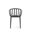 Chaise VENICE MAT noir mat Kartell - Valente design - de face