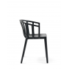 Chaise VENICE MAT noir mat Kartell - Valente design - de profil