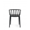 Chaise VENICE MAT noir mat Kartell - Valente design - de dos