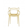Chaise MASTERS METAL doré Kartell - Valente Design - vue de face