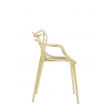 Chaise MASTERS METAL doré Kartell - Valente Design - de profil