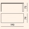 Dimension Table FOUR CERAMIC 190x79 Kartell - Valente Design