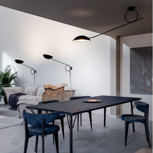 Plafonnier Spring ceiling Diesel - Valente Design - éclairée dans salon