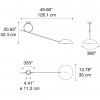 Dimension Plafonnier Spring ceiling Diesel - Valente Design