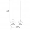 Dimension Lampadaire Spring Floor Diesel - Valente Design