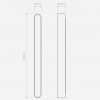Dimension applique Atticus 600 Astro Lighting - Valente Design
