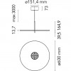 Dimension suspension My Disc blanc mat Flos - Valente Design