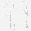 Dimension applique Arbor Plug-In Astro Lighting - Valente Design