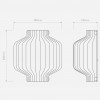 Dimension applique Toro verre Astro Lighting - Valente Design