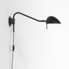 Applique Serge Plug-In noir mat Astro Lighting - Valente Design - éclairée - vue de proifl