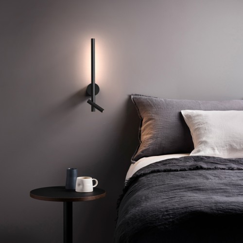 Applique murale Baton Reader LED noir mat Astro Lighting - liseuse de tête de lit