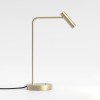 Lampe de bureau Enna Desk USB C or mat Astro Lighting - Valente Design allumée - de profil