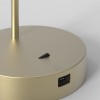 Lampe de bureau Enna Desk USB C or mat Astro Lighting - Valente Design - détail base