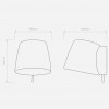 Dimension applique Imari Fixed Wall Astro Lighting - Valente Design