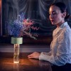 Lampe sans fil Fleur vert sauge Foscarini - Valente Design - éclairée