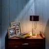 Lampe sans fil Fleur bordeaux Foscarini - Valente Design - éclairée - dans entrée