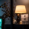 Lampe de table Chapeaux V blanc chaud Foscarini  - Valente Design - éclairée