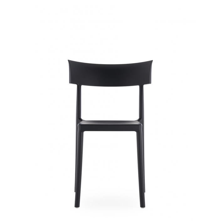 Chaise CATWALK MAT noir Kartell - Valente Design - de face