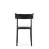 Chaise CATWALK MAT noir Kartell - Valente Design - de face