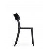 Chaise CATWALK MAT noir Kartell - Valente Design - de profil