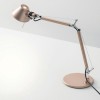 Lampe de table  Artemide Tolomeo Micro cuivre anodisé - Valente Design - éclairée