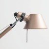Lampe de table  Artemide Tolomeo Micro cuivre anodisé - Valente Design - détail diffuseur - vue de profil
