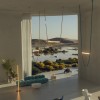 Suspension Wireline rose Flos Formafantasma Valente Design mise en scène dans salon