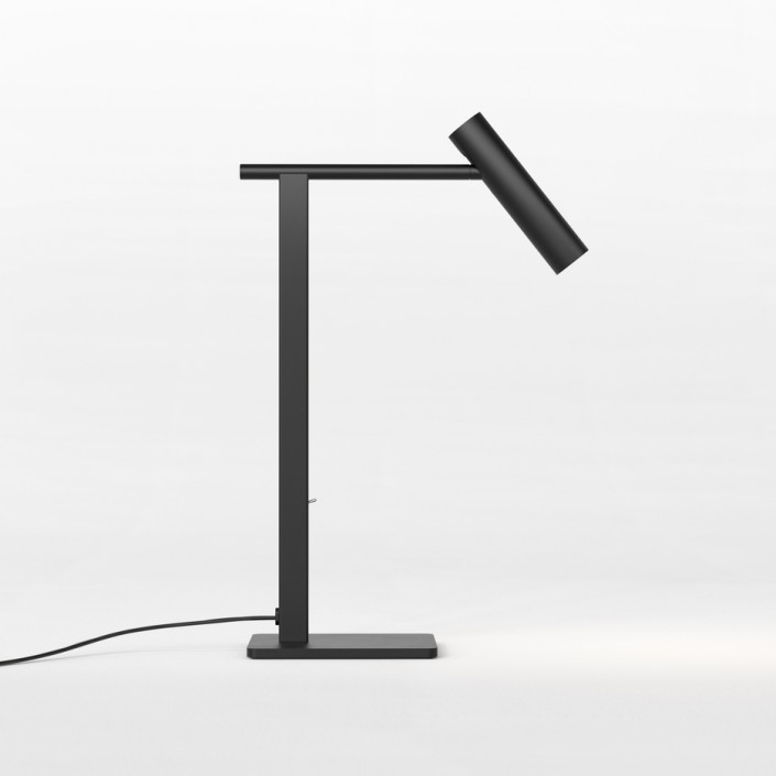 Lampe à poser Leda Desk structure noire mat / abat-jour noir mat - Astro Lighting - Valente Design