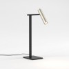 Lampe à poser Leda Desk structure noire mat / abat-jour nickel mat - Astro Lighting - Valente Design